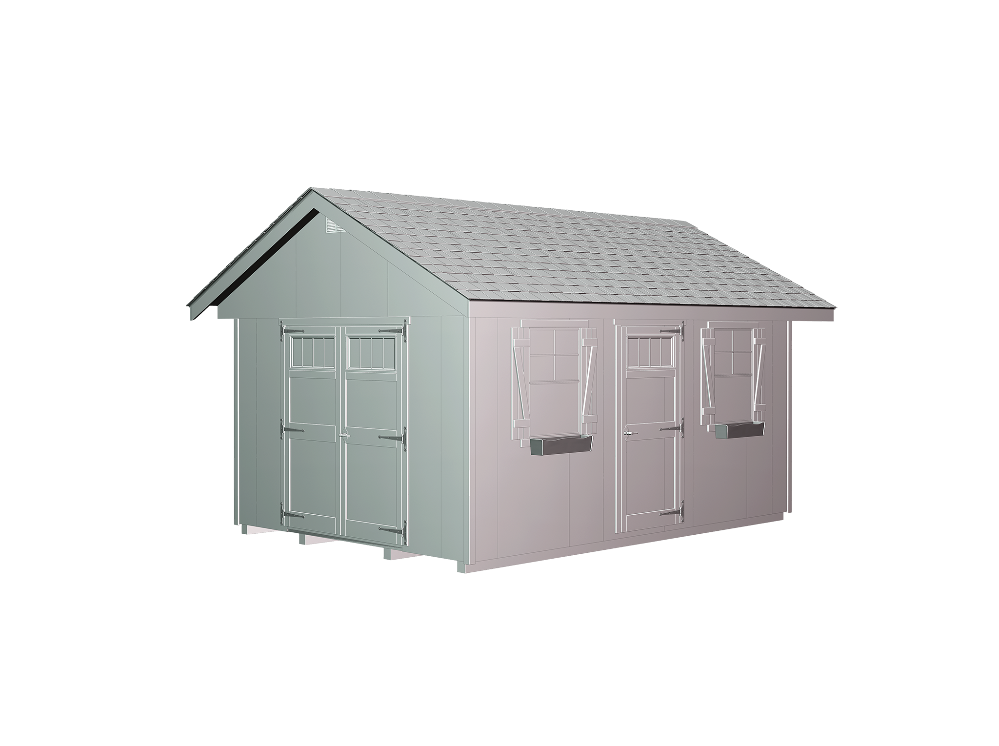 Plain 3D model before scene creation